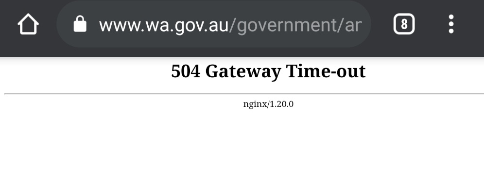 flaviusdaca's tweet photo. I'm really disappointed that today I cannot access the Restrictions announcement page  @WAGovernment https://t.co/No3A7PoGAN