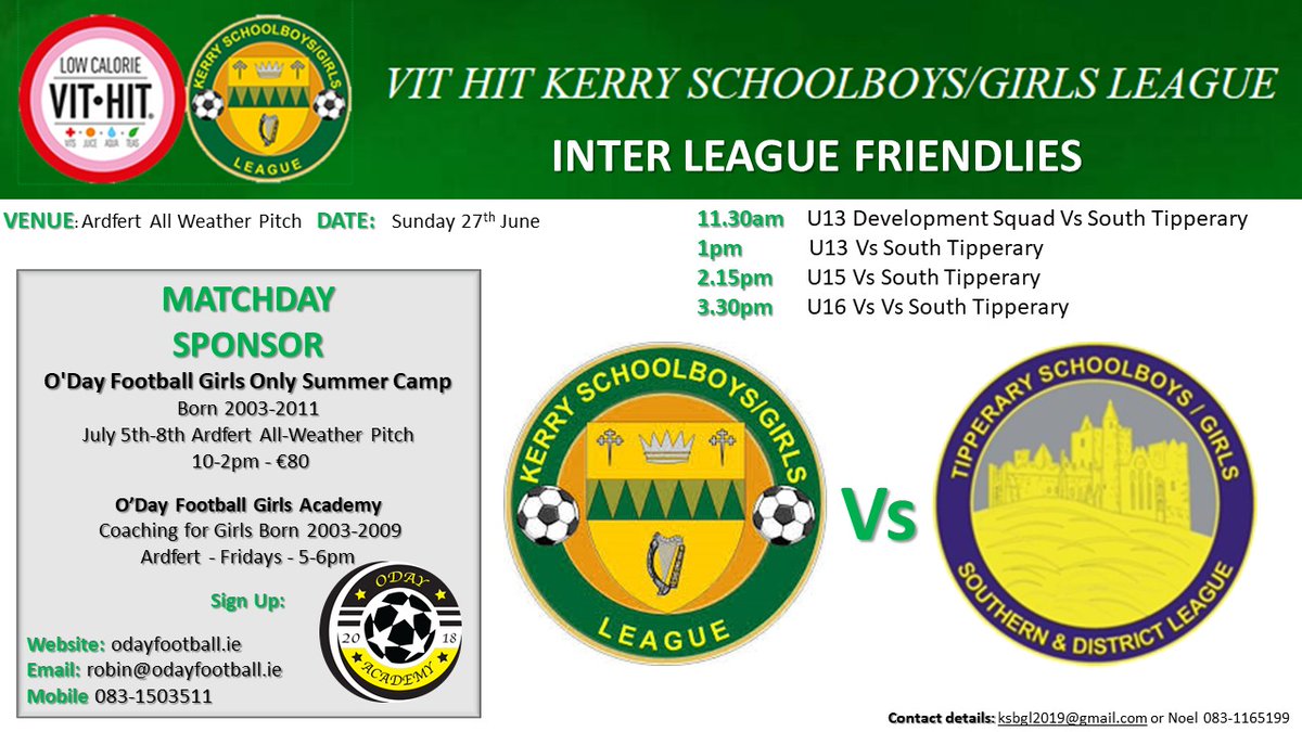 TSSDL1's tweet photo. Best of luck to the TSS&amp;DL Academy teams today in Kerry https://t.co/hXaxCC482W