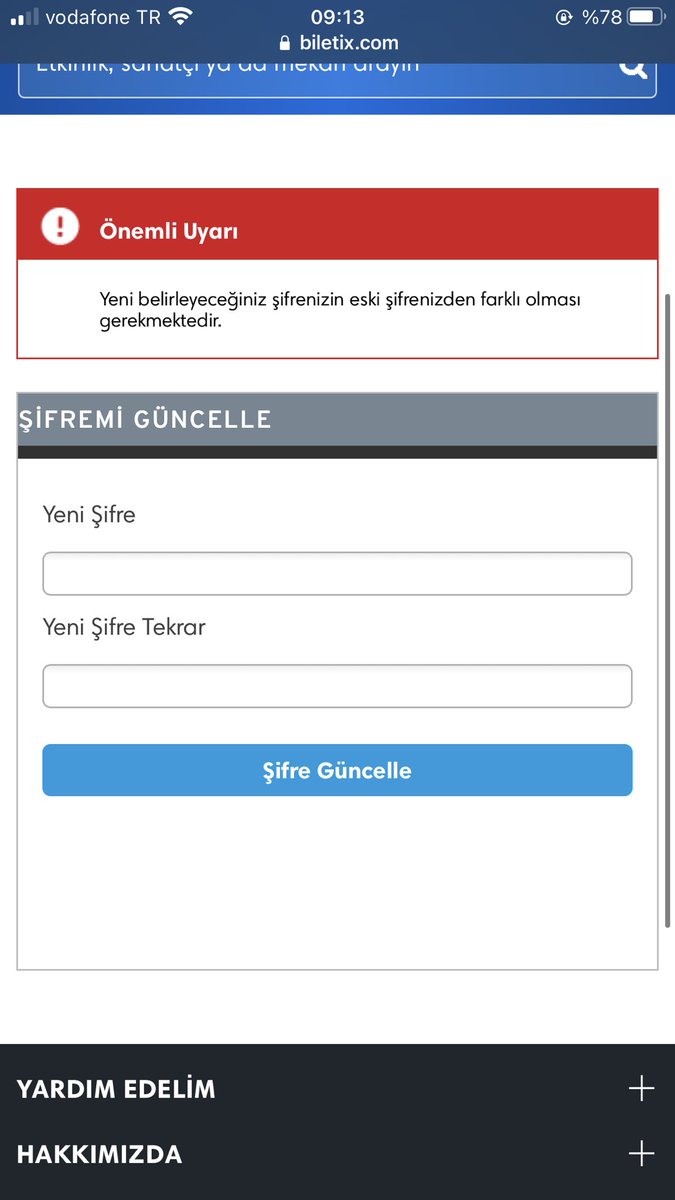 Şifremi unutum şeysi 🤦🏻‍♂️