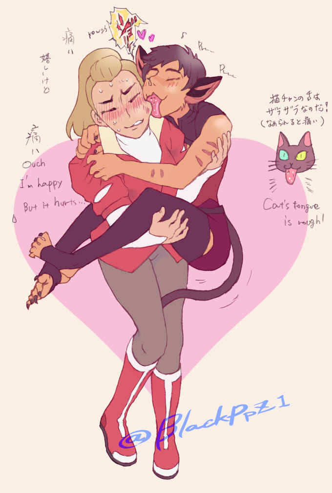 毛繕い猫ちゃん　grooming cat　 #catradora #sherafanart #spop