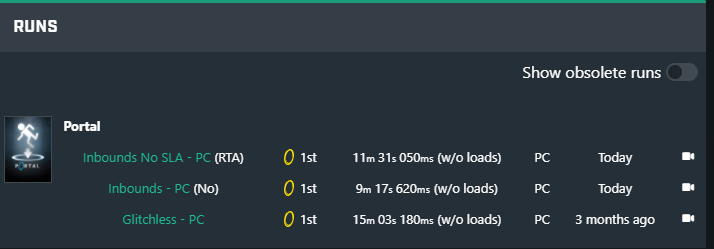 Xeonic gave me two more wrs. Sorry to old wr holders.