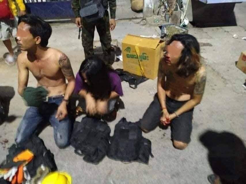 Terrorists brutally beaten &amp; abducted 5 civilians last night in #Mandalay, &amp; falsely declared them by photographing them with weapons that didn’t belong to them. #RecognizeNUG  #June27Coup #WhatsHappeningInMyanmar
