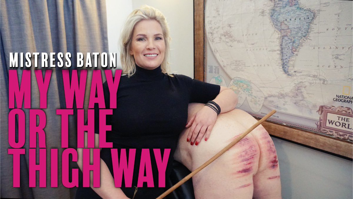 vonnie_aka_MB's tweet photo. Yes, it’s My Way Or The Thighway. 😉
Currently selling like hotcakes here, get it now to see why: https://t.co/BtS20z9o2w 
An incredibly severe thigh caning &amp; bottom caning. 36 judicial strokes shredded his bum completely after he was scolded and forced to wear a pig mask. https://t.co/kDmJFFI3o9