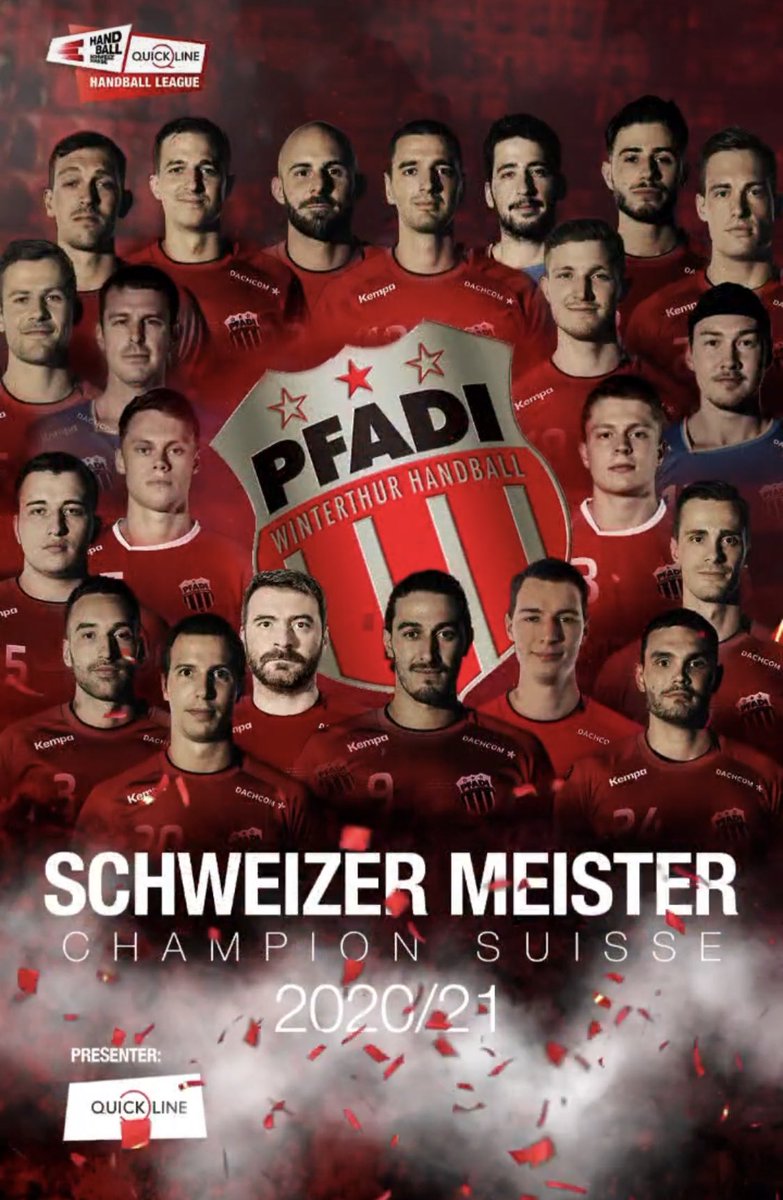 Schweizermeister 2021
#Handball #Schweizermeister #10x #Playoffs #SwissHandballLeague #QHL #Pfadi #Winterthur #AXAArena #Win4 #Medbase