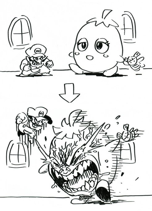 昔コロコロで見た、ワリオだったかのゲーム記事に載っていたこんなキャラの事をふと思い出しました。
どんなキャラかどなたか教えて頂けますでしょうか。
 #任天堂 