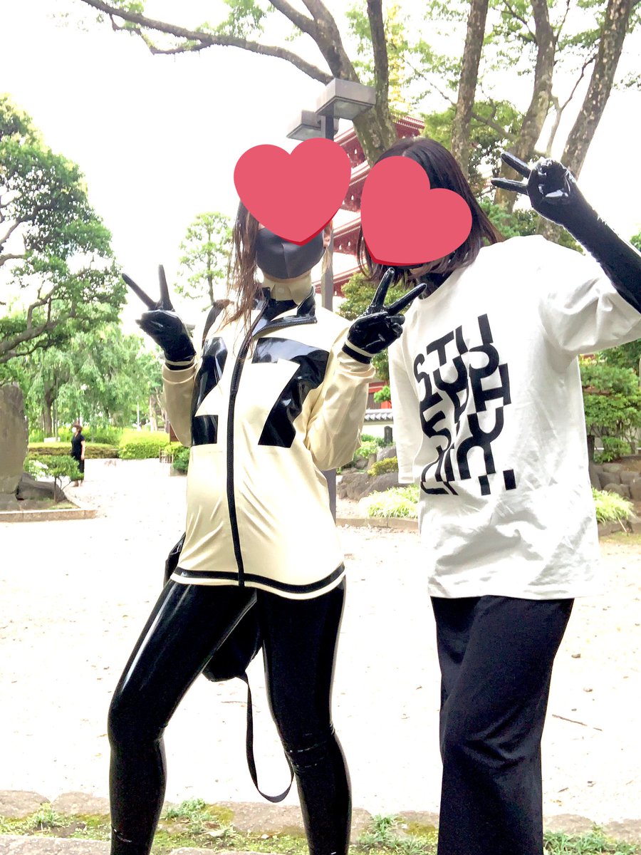 昨日の
ゴム着て少しお散歩したりして楽しかった〜！