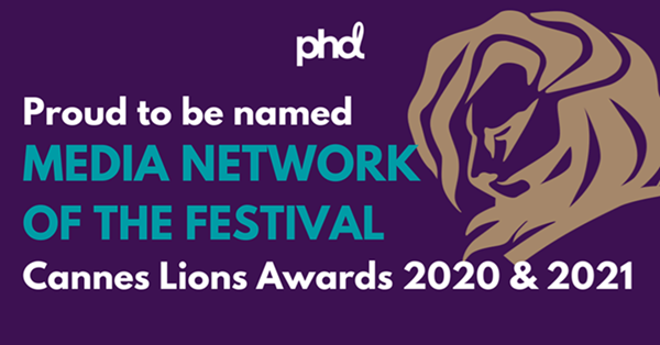 OMGMENA's tweet photo. Achieving the most Media Lions shortlists of any agency and winning 5 Media Lions, we are ending the festival as 
@Cannes_Lions Media Network of the Festival! Read here for the full story: https://t.co/j6WQpJR0Xg #proudtobePHD https://t.co/UHCXBxBJJx