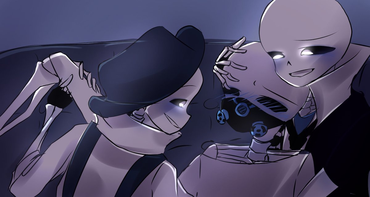 Ryokari3's tweet photo. New ship of gas sans , mafia sans and carboy sans the ship name casfia #casfia #gasxcarboyxmafia #undertale 
#myart https://t.co/pPQRyPgy0I