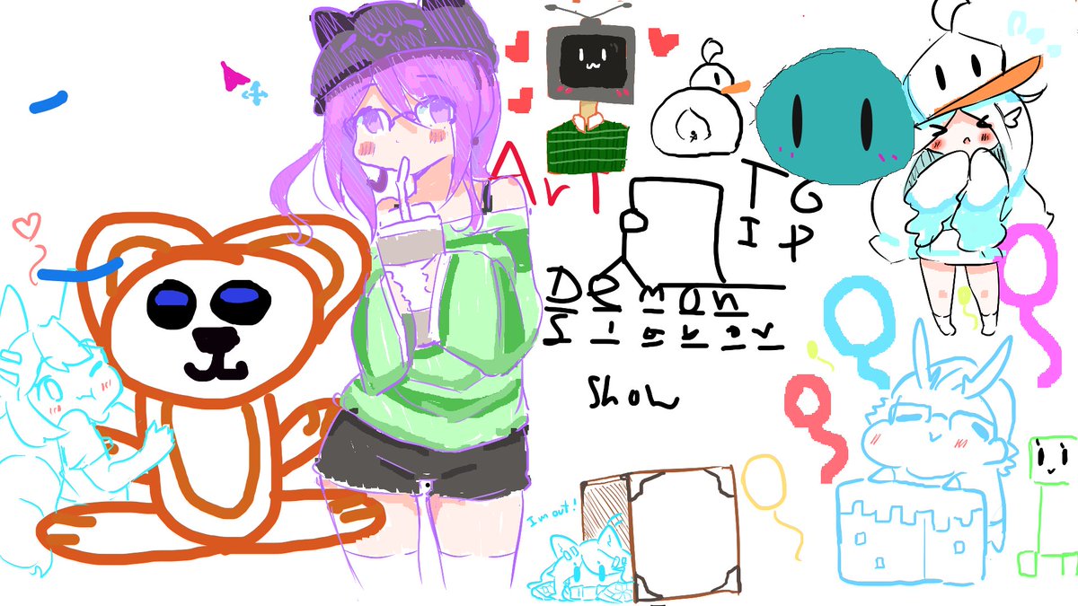 UkichanUki's tweet photo. Sunday morning group doodle XD
With my brother and his friends >^<
#doodle #group #drawing #sundayvibes #linart #cute #colouring #teddy #nezuki https://t.co/lCJ6Qq2T6z