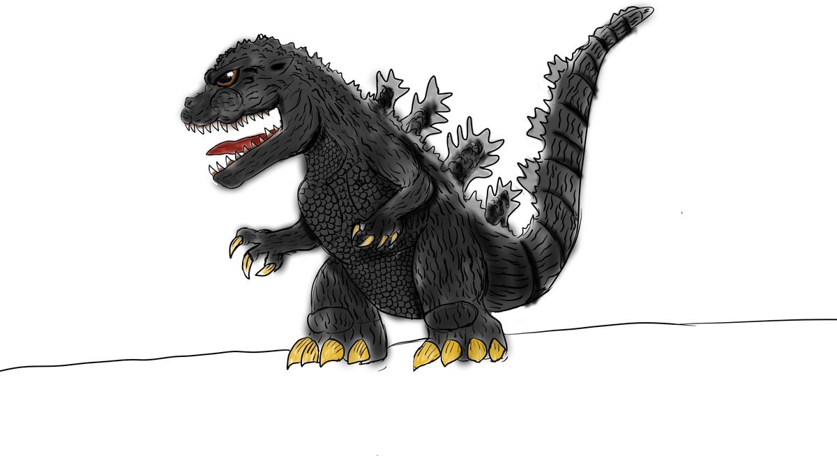 わちわち ビオゴジデフォルメイラストを書いてみました ゴジラ ビオゴジ 絵描きさんと繋がりたい イラスト好きさんと繋がりたい