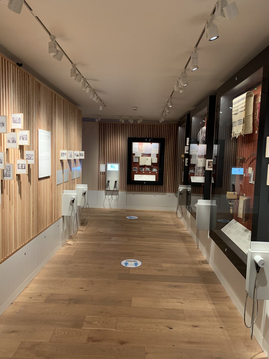 palmersquared's tweet photo. Preview visit to @mcrjewishmuseum this morning. Fabulous to see it finished and ready to open to the public on Friday &amp; with the @MIFestival commission. Had to try out the café for the tasty veggie food too https://t.co/whiGRo80iy