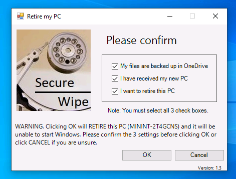 ncbrady's tweet photo. New blog: Retire My PC - a self-service app to secure company data on old computers https://t.co/X0EvDMsWTF #azure #azuretables #cloudattach #memcm #sendgrid https://t.co/MaFtNqRTGS