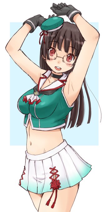 腋といえば鳥海。
#みんなの描いた腋が見たい 