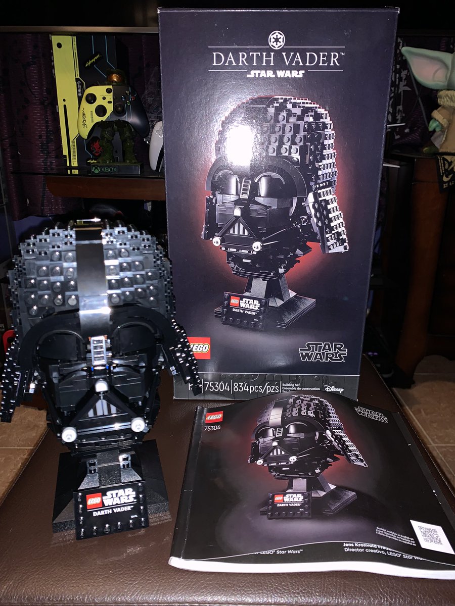 Blue_Angel_PR's tweet photo. Star Wars Darth Vader Lego 75304 #lego #starwars #legostarwars #darthvader #videogameroom #retrogaming #legolife #lego75304 https://t.co/MQzRtqN60J