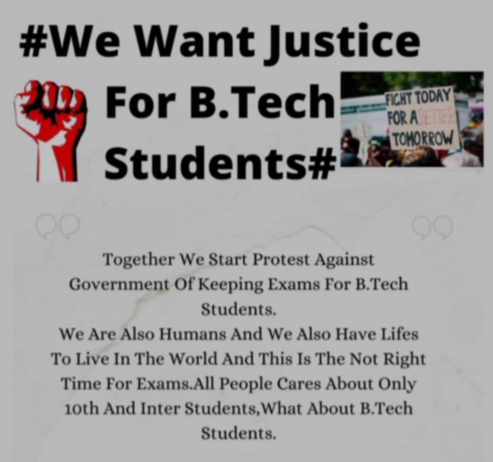 ChandSunith's tweet photo. #caexams
@SabithaindraTRS 
Respected mam plz postpone the https://t.co/nz0NZRFRJD ug pg degree diploma exams for some more time as the 99% of students are not ready for offline exams &amp; even we don't have materials to prepare.#novaccinenoexams 
#postponeexams @KTRTRS https://t.co/MxucP65G8e