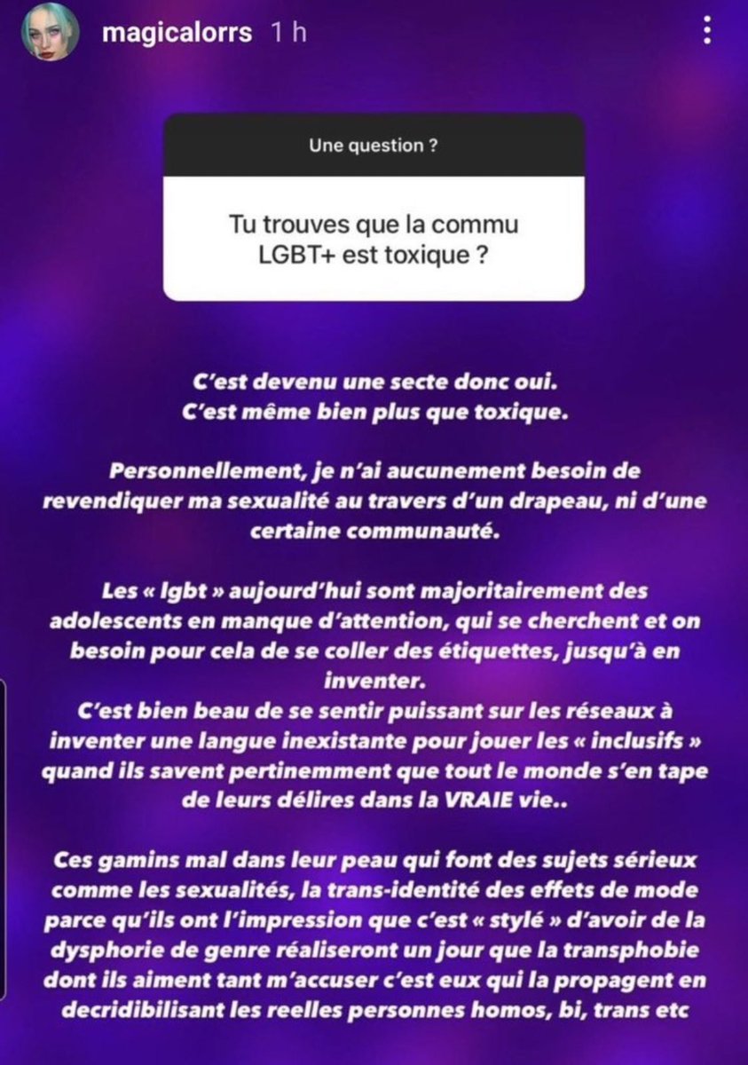 leonurd1_'s tweet photo. @Enthoven_R la communauté LGBT devrait soutenir Mila qui lui crache à la gueule ? https://t.co/eaP0R3FvBc