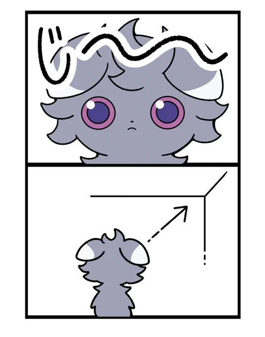 何もない天井をボーっと眺めるニャスパー🐱
#ポケモン  #Pokémon  #イラスト 