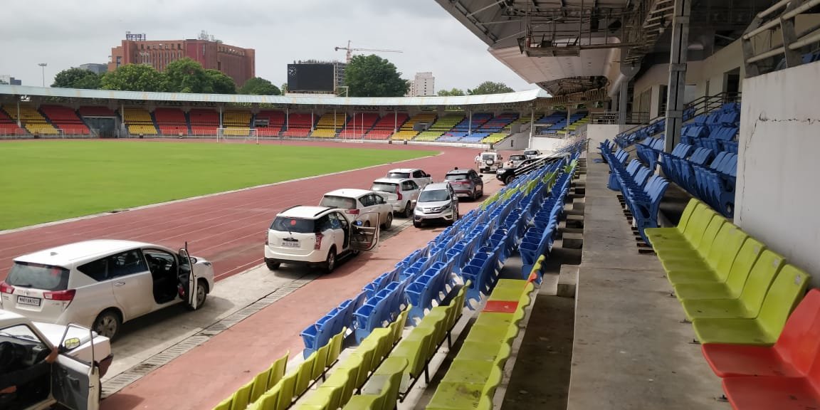 Vehicles were allowed to be parked on cemented tracks as Pawar Sahab had an issue with his leg. It was allowed so that he doesn't face problem in walking: Maharashtra Sports Commissioner to ANI on VVIPs' cars parked on athletes' race track in Pune's Shivchhatrapati Sports Complex