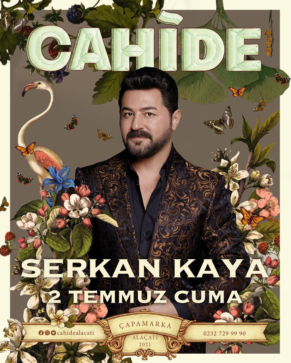 CapaMagVegan's tweet photo. Mesele şu ki, bizde müzik şöleni daha yeni başlıyor 🎶 
Serkan Kaya, 2 Temmuz Cuma akşamı Cahide Alaçatı’da... @cahidealacati https://t.co/zPimUE2co0