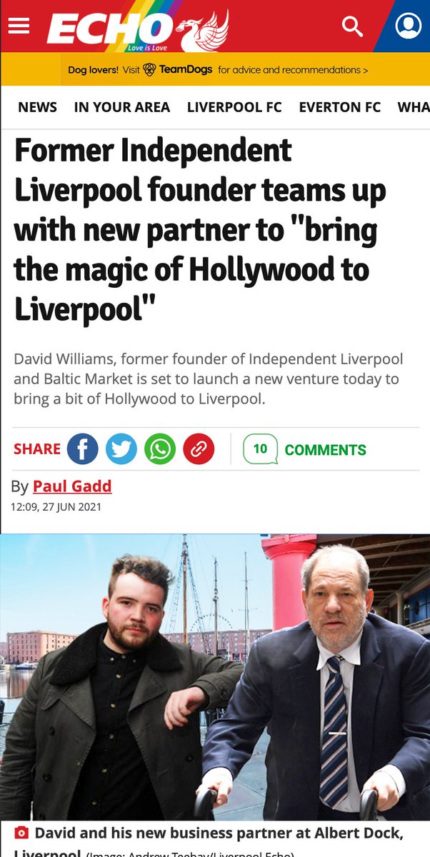 LiveEchoNews's tweet photo. Former Independent Liverpool founder teams up with new partner to "bring the magic of Hollywood to Liverpool". #independentliverpool @IndpndtLiv https://t.co/Lby52Lwrba