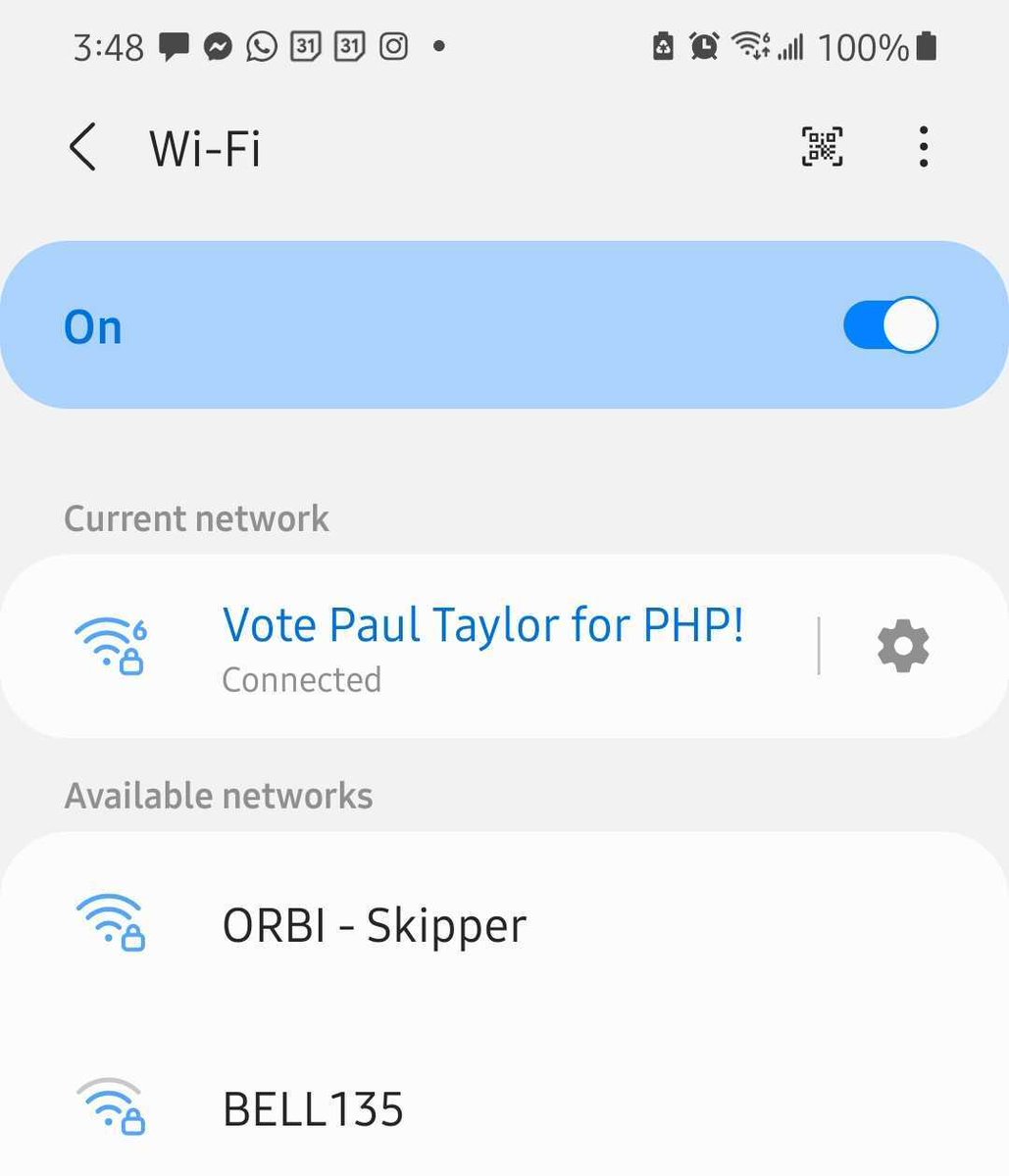 TeamPaulTaylor's tweet image. There must be something in the water... I mean the air... I mean the WiFi ! 🧡 
Stay connected 🫂 #PT4MP #ParkHP