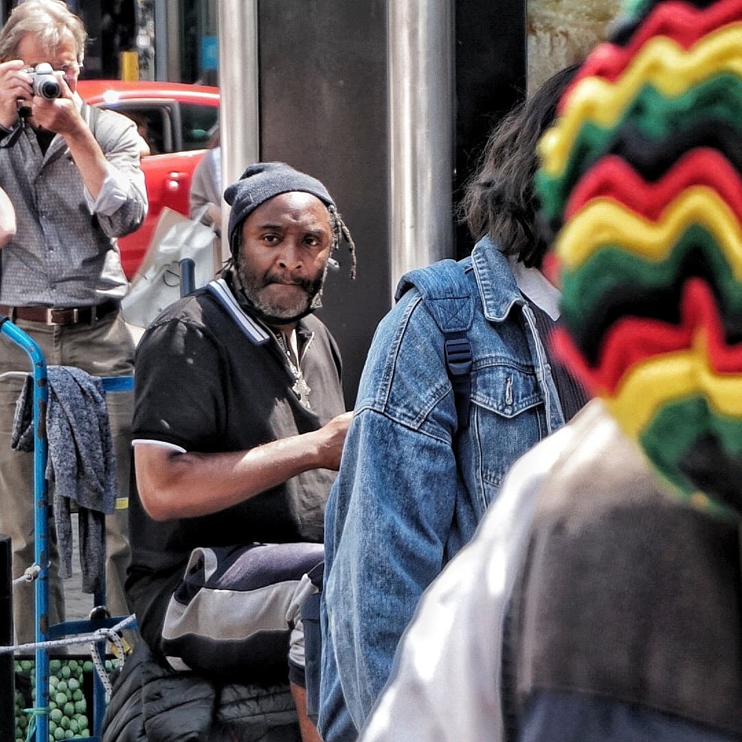 Planetphil168's tweet photo. A bit of Ruff Trade to bring some summer vibes on Manchester's Market Street.
#reggae #reggaeband #rufftrade #streetmusic #streetphotography #streetphoto #sonya6300 https://t.co/GeIwC3DWF3