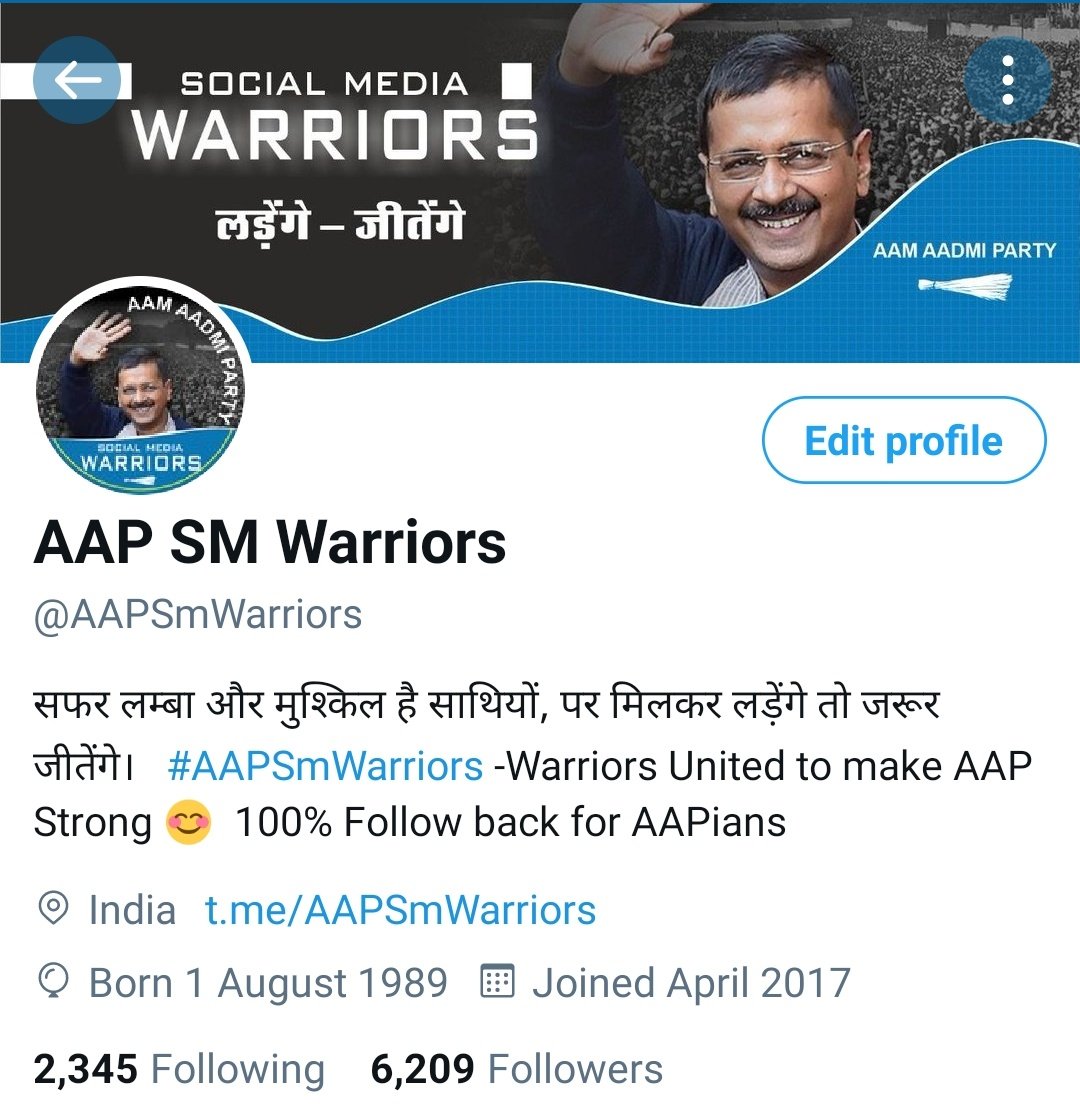 AAPSmWarriors's tweet photo. .@AAPSmWarriors परिवार ने  6200 का आंकड़ा पार कर लिया।

ये प्यार और समर्थन हर किसी को नही मिलता,हम आप सबके आभारी हैं।

हम हर साथी की आवाज बनने आये हैं,हम हर साथी को मजबूत करने के लिए प्रयासरत रहेंगे।

आप सब @AAPSmWarriors को ऐसे ही आगे बढाते रहे। 🙏

#ThanksEveryone https://t.co/H9mnZcWL0T