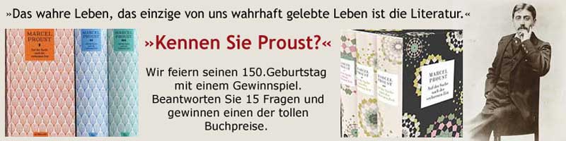 Gehen Sie mit uns auf die Suche nach Marcel Proust.
glanzundelend.de