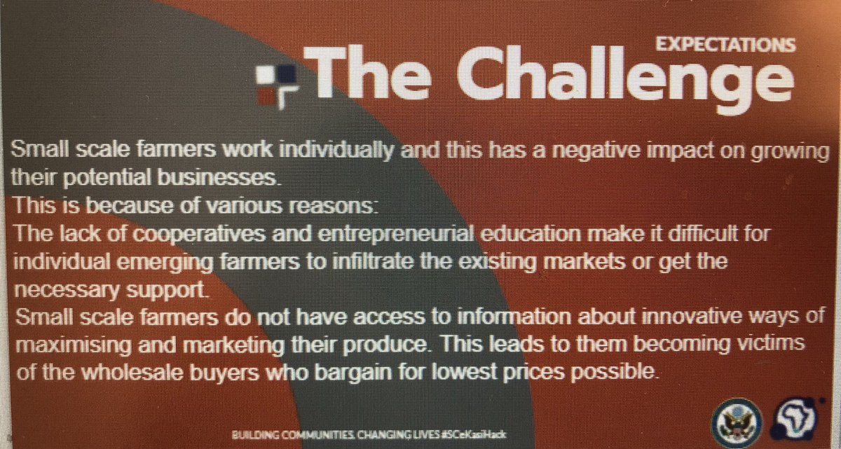 SiliconCape's tweet photo. With a100 farmers already signed up Team BeesMove is helping small scale farmers aggregate emerging farmers to access peer networks, learning and market opportunities using tech. #SCeKasiHack https://t.co/pcibkFSZUK