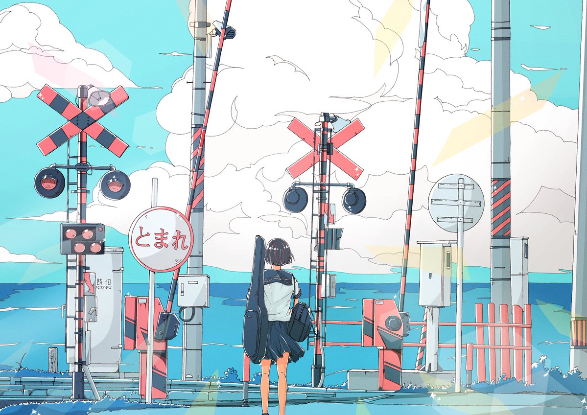 やsい 海の踏切 なイラスト イラスト やsい 海の踏切 なイラスト イラスト