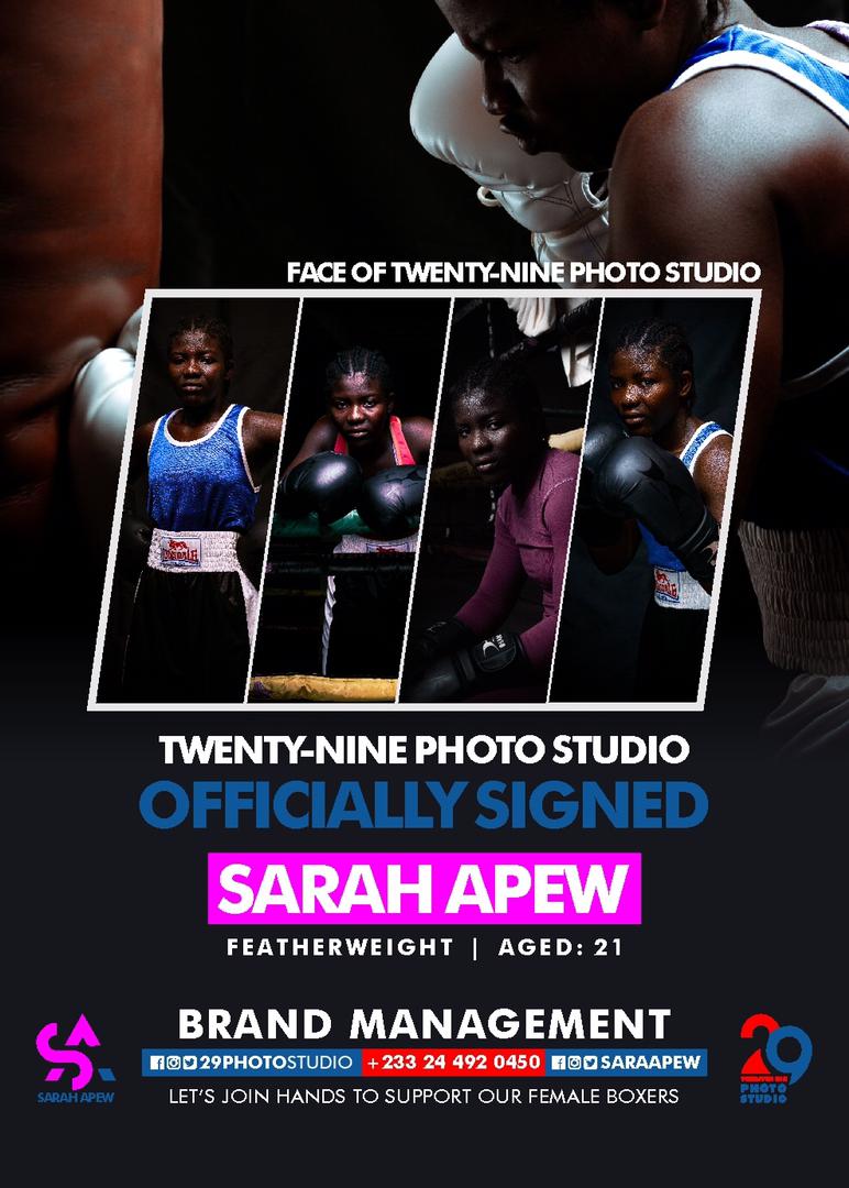 BoxingGhana's tweet photo. SARAH ‘THE PUNCHER’ APEW OFFICIALLY SIGNED UNDER 29PHOTOSTUDIO
https://t.co/8pzAaJRPZM
@29photostudio #SarahApew #ThePuncher #Boxing https://t.co/J5k2KwBYsc