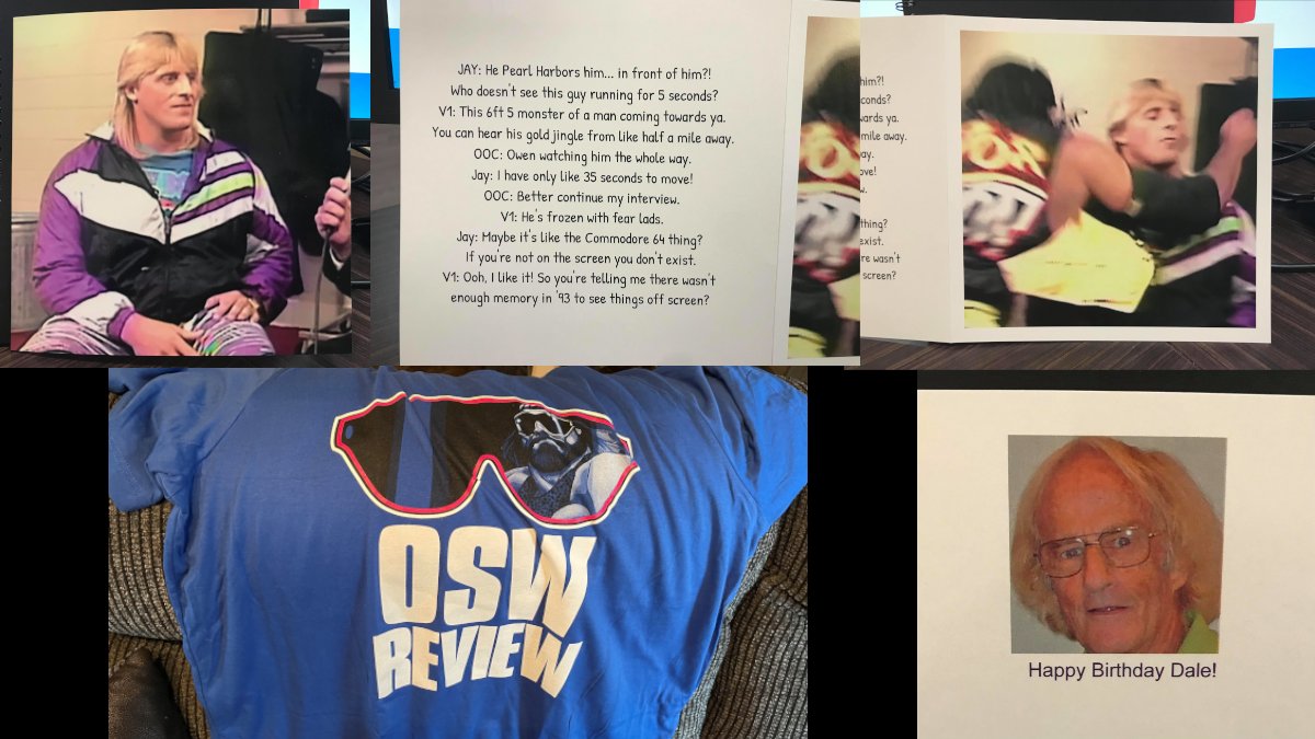 dalecarpenter's tweet photo. When it's your birthday and your boy is as much of an @OSWreview @V1_OSW mark as you are. A winner is you @Nicklo2k #BagOfHam #MyahMyahMyah https://t.co/uYvK6HC5Ho