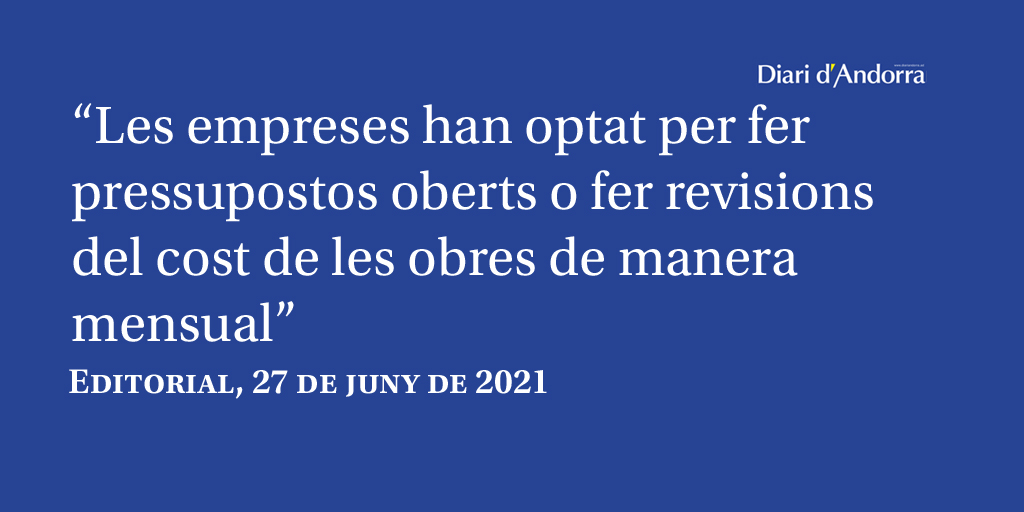 EDITORIAL | Construir més car ow.ly/wFmn50FjhoA