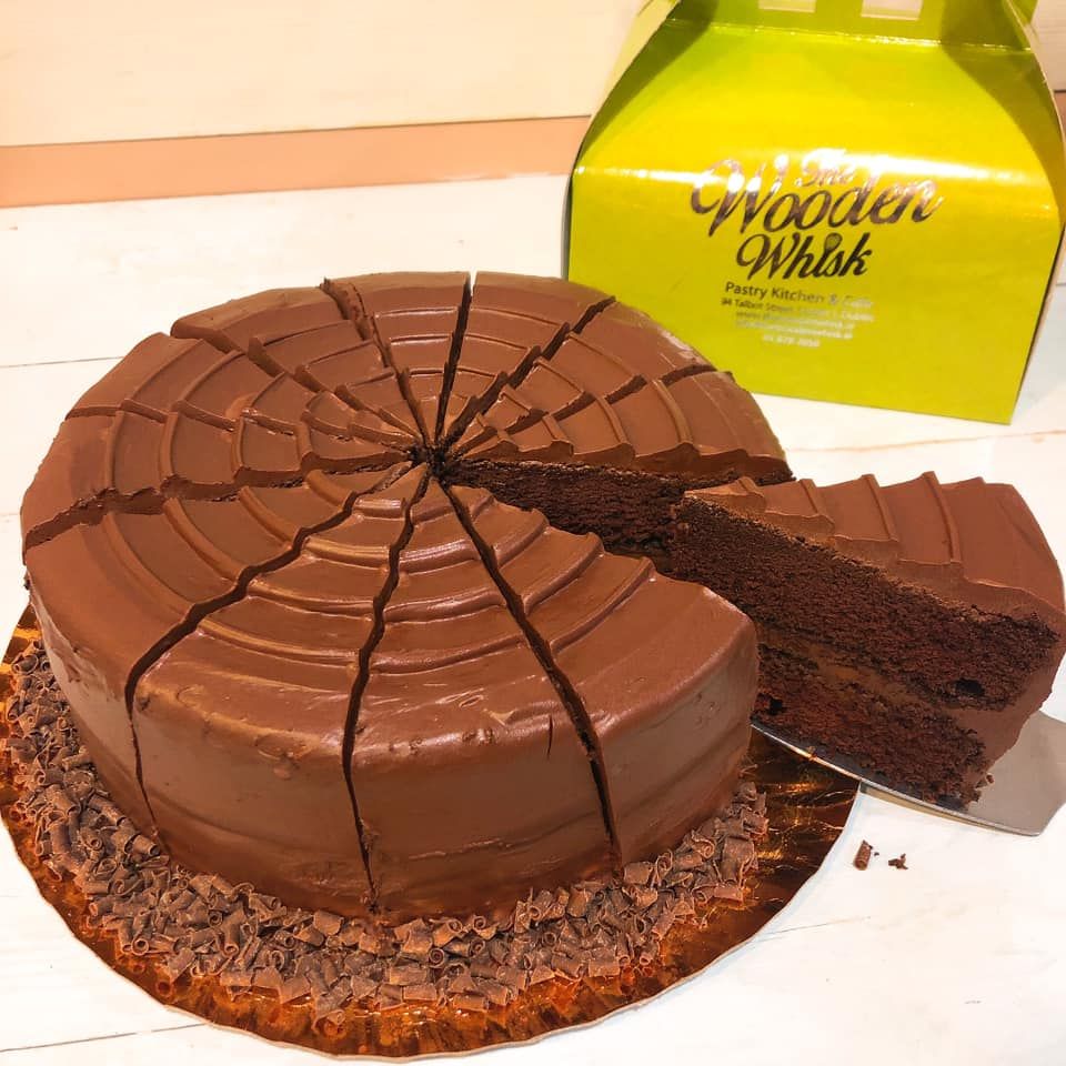 Relax and enjoy a slice of our heavenly Chocolate Cake today...you deserve it!

We are open at 94 Talbot Street until 5.30pm today🍫