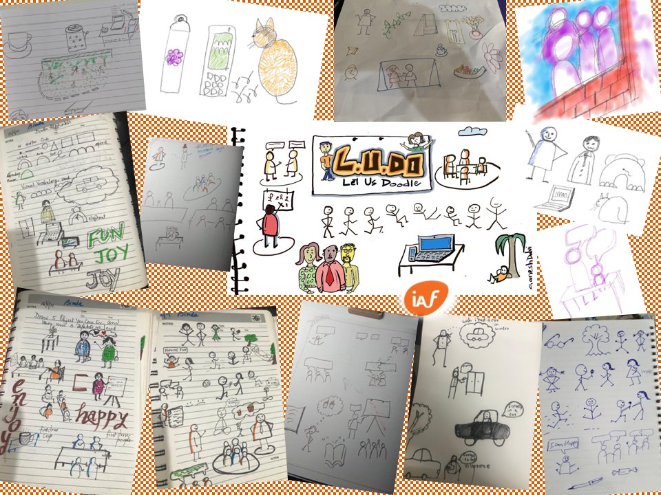IAFIndiaOrg's tweet photo. The mental state of #doodling is between #awareness and daydreaming, which makes it great for new, #creative ideas. The same happened in IAF India - Mumbai Hub event... Thanks @GaneshD3128 for making the space...

Some glimpses #facilitation #facilitationgraphique #visualization https://t.co/taafTAWC6H