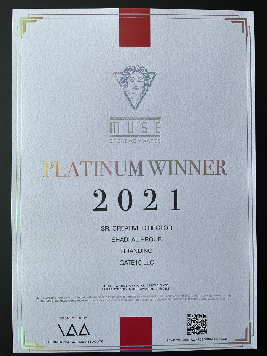 Welcome aboard, new ladies! Having you in my office is a great honor... #museawards #awardwinning #awards2021 #gold #platinum #branding #brandingidentity #creative #creativeadvertising #innovationdesign #recognition #luxury