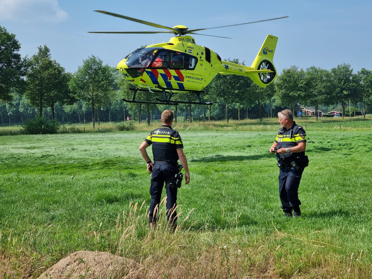 Persoon wordt onwel bij bedrijf in Bredevoort, traumahelikopter rukt uit voor hulpverlening...