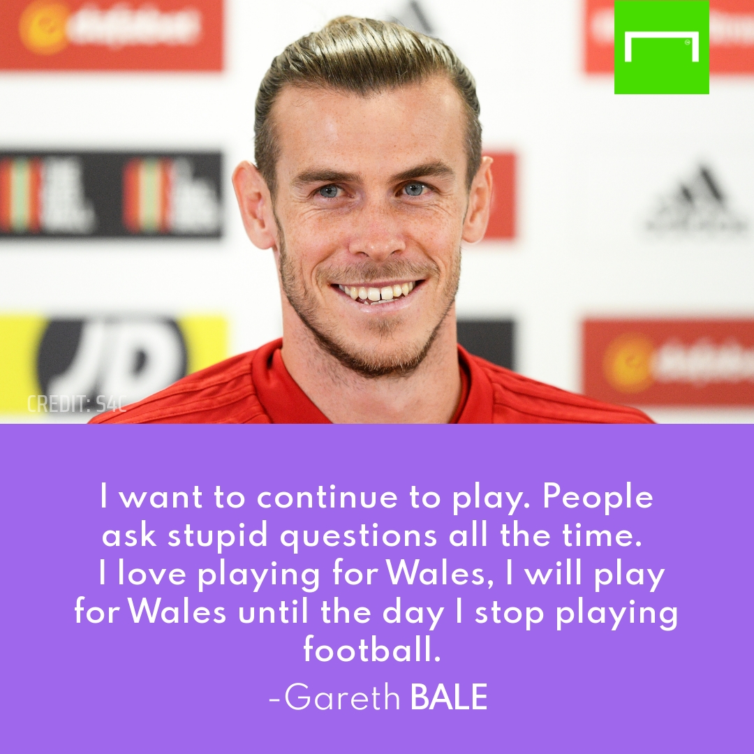 goal's tweet photo. "I will play for Wales until the day I stop playing football."

Gareth Bale is going nowhere 🙌

#EURO2020 | #WAL https://t.co/EZQg0Bi9jJ