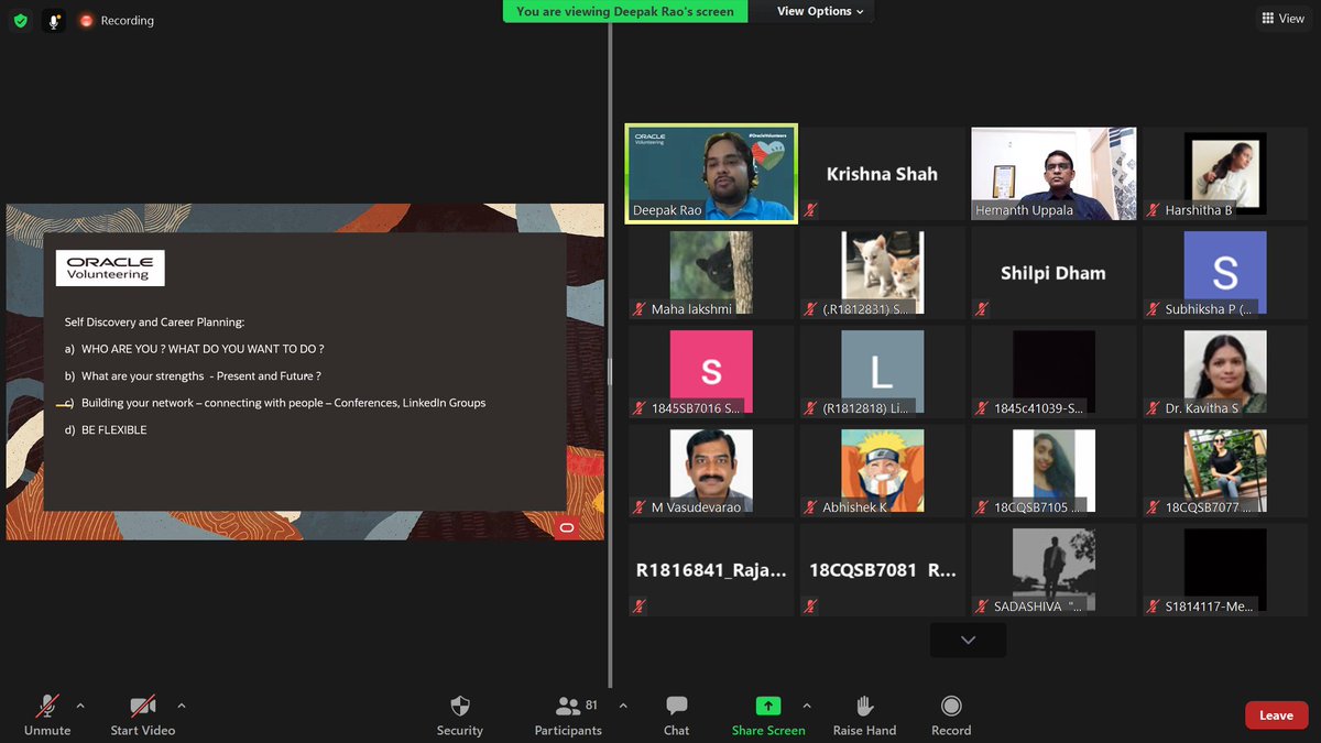 kamal_peter's tweet image. #oraclevolunteer helps students understand #futurejobs &amp;amp; needs in security. Demand for #securityengineers, #cybersecurityanalysts on rise following  #pandemic.Companies have shifted security into the #productlifecycle to minimize #securitybreaches safeguard #datasystems #privacy.