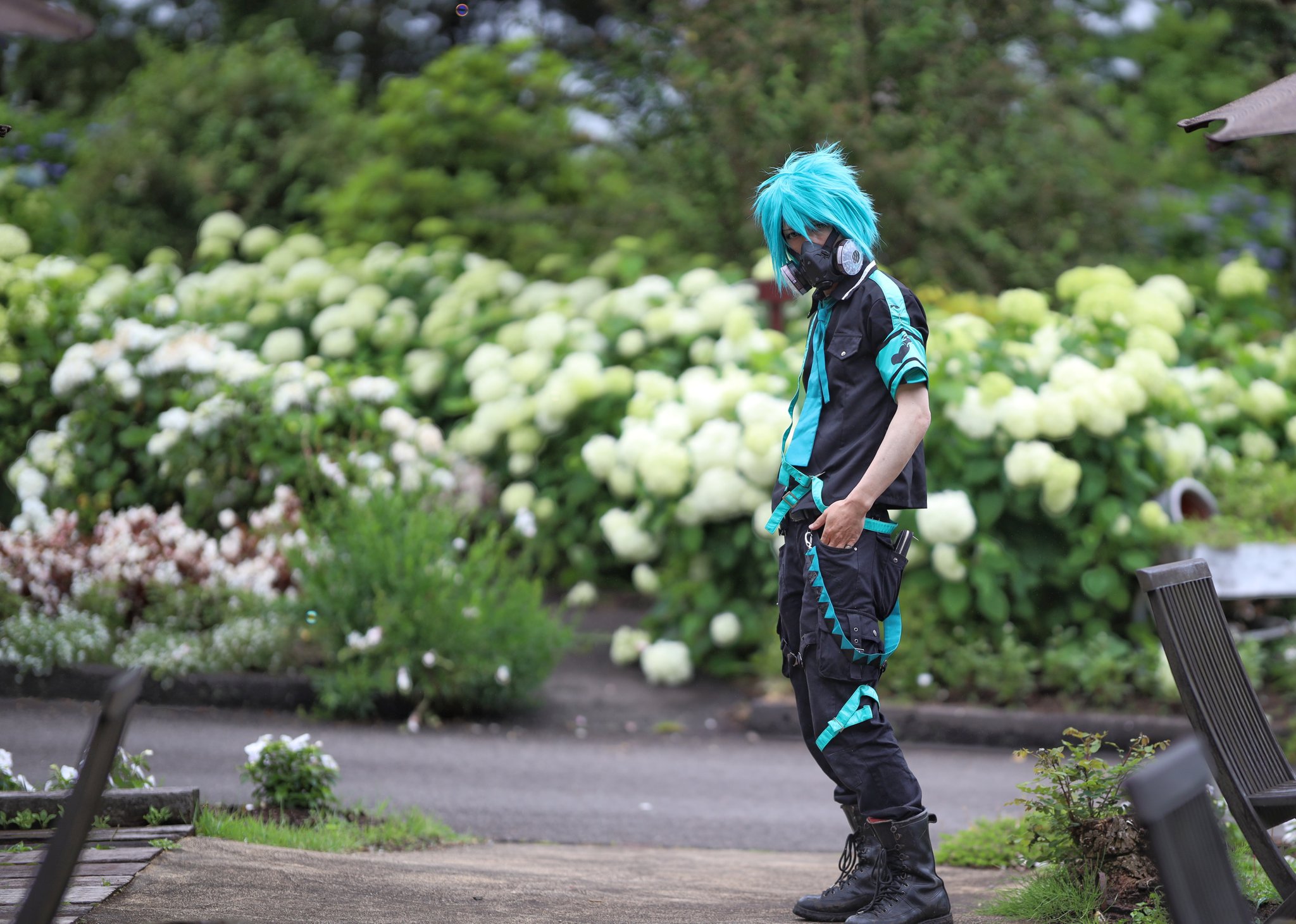 康にぃ伯爵っピ Sbcコスプレフェスタinくじゅう花公園 に参加してきました なんとか天気も持ちこたえて楽しく参加出来ました 皆さんお疲れ様でした 恋は戦争 ミクオ コスプレ 感染対策完璧 T Co Jce3y7u6if Twitter