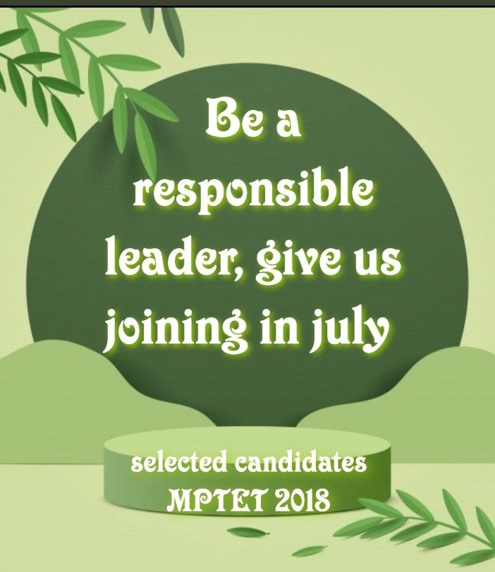 #AppointTeachersOn1stJulyInMP
<a href="/OfficeofSSC/">Office of Shivraj</a> 
<a href="/Indersinghsjp/">इन्दरसिंह परमार</a> 
<a href="/SaralTalk/">Saral Talk</a> 
We can't bear injustice now.
We want joining on first july now.