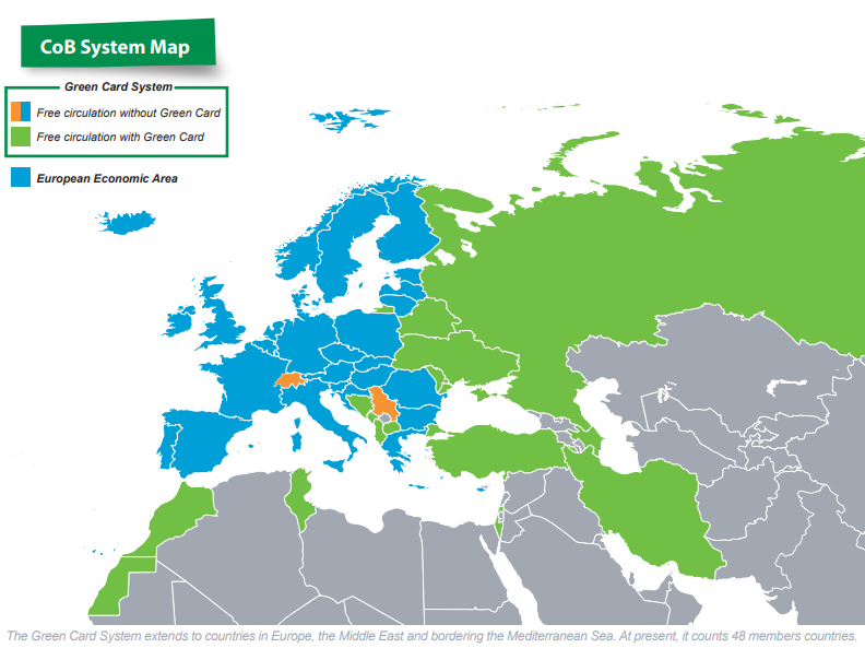 Gültigkeitsbereich der internationalen Autoversicherungskarte "grüne Karte" 
#silayolu #izin_yolu #izinyolu #tatil2021