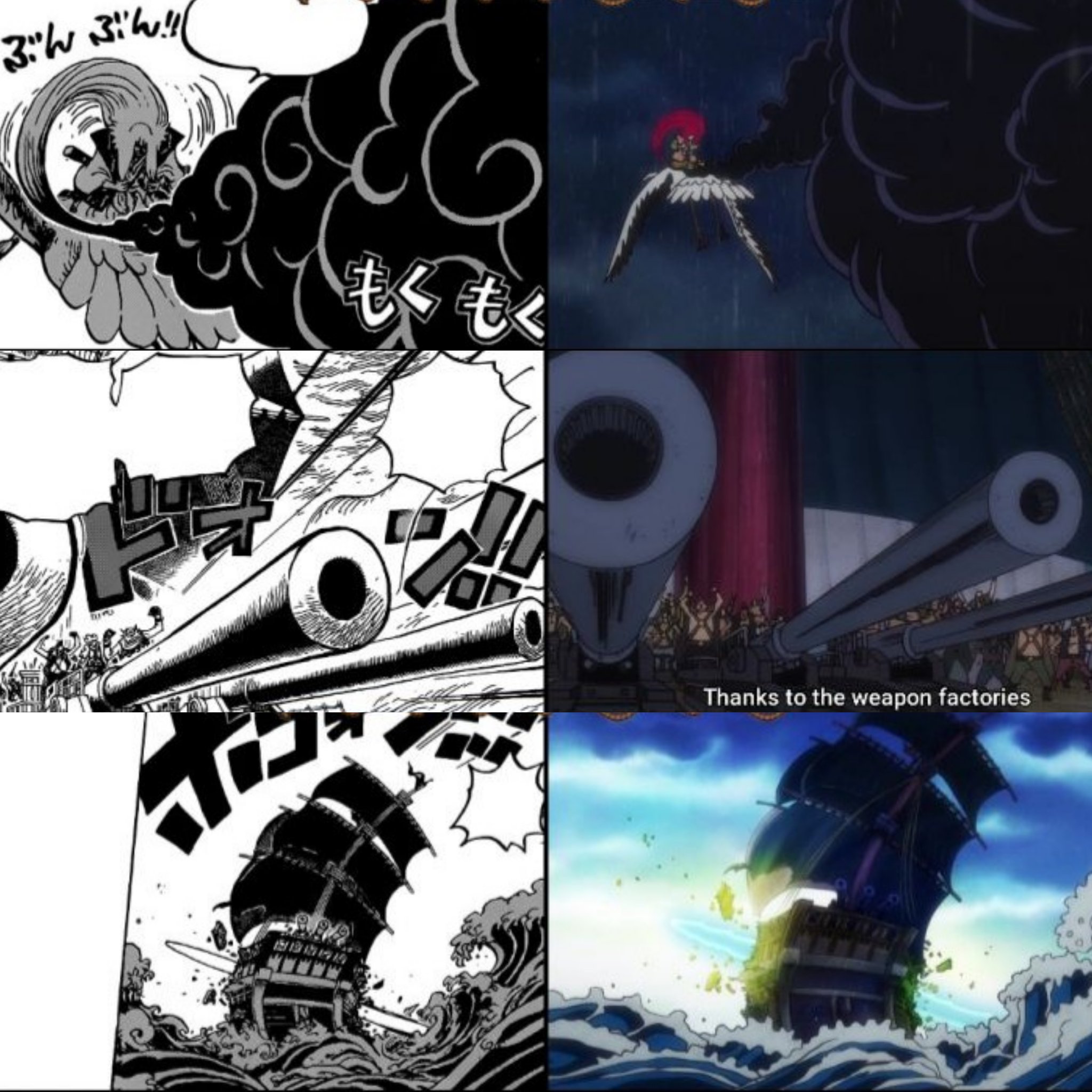 Linkarus One Piece Manga Chapter 976 Vs Episode 980 Jimbe Is Here Followme For More Onepiece Manga Onepiece980 Mangavsanime Anime Onepiece1000logs Sundayvibes Oden Onepieceスタンプ Animetwt Pirates Sea Myheroacademia
