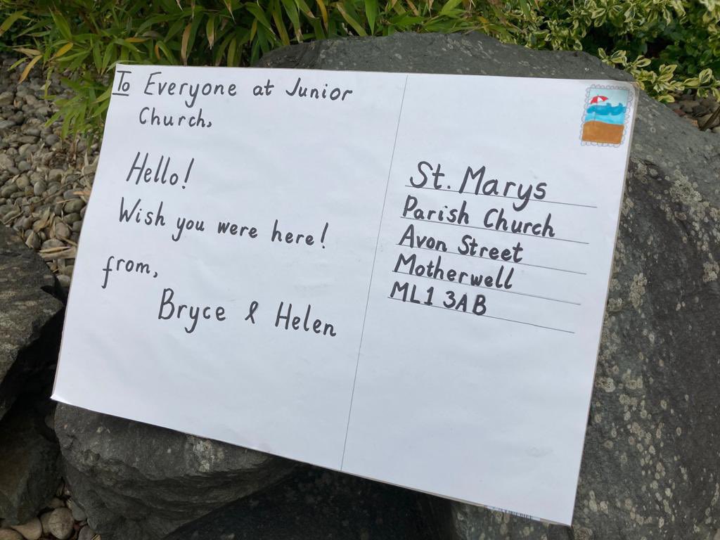 stmarysmwell's tweet photo. As you head off on holidays 🕶🌤and day trips 🚗 🏕don’t forget about the #JuniorChurch #Postcardchallenge. 📮Send a postcard to the church and let us know where you’ve been https://t.co/xohZ771oHj