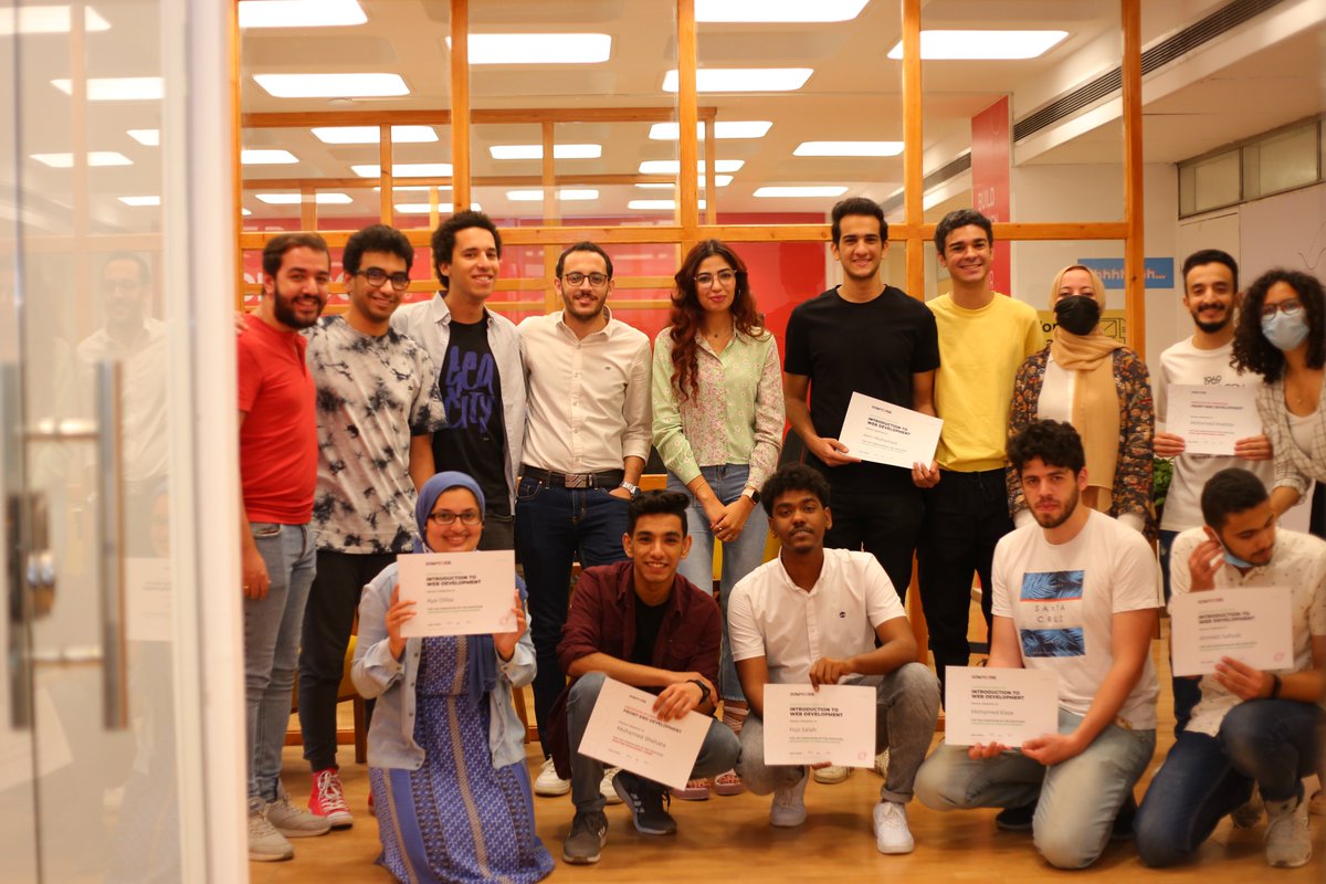 GomycodeE's tweet image. Meet some of our first graduating cohort of students ready to venture into the tech world and their talented judges!
 Our website: gomycode.com
#people #tech #innovation #futureofwork #GOMYCODE #gomycodeinegypt #community #learning #GraduationDay