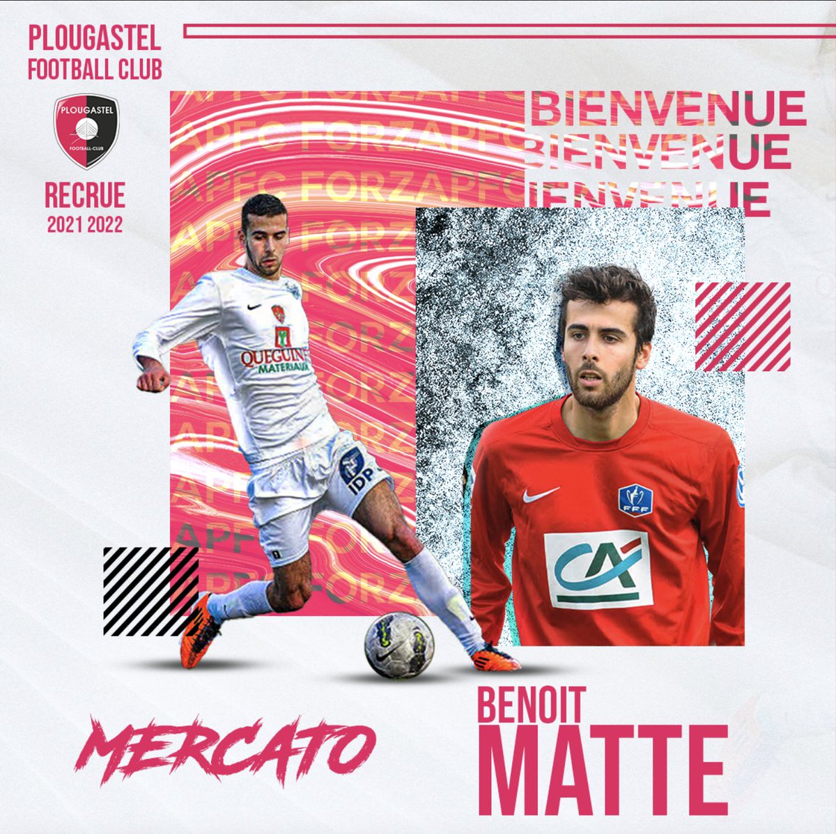plougastelfc's tweet photo. [#Recrue]✍🏼

Pour la saison 2021-2022, le Plougastel FC à le plaisir de vous présenter sa première recrue

⚡️ Benoît MATTE ⚡️

Benoît Matte évoluera dans l’équipe séniors et sera également éducateur des u15⚽️

Bienvenue dans la team Panthère Benoît🤝

#FORZAPFC 🖤❤️ https://t.co/K964q1upre