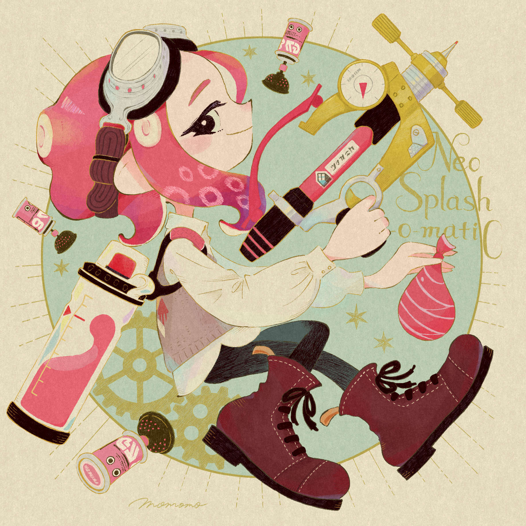 Momomo シャープマーカーネオ Splatoon2 スプラトゥーン2 イラスト T Co Hrbbzf1vf9 Twitter