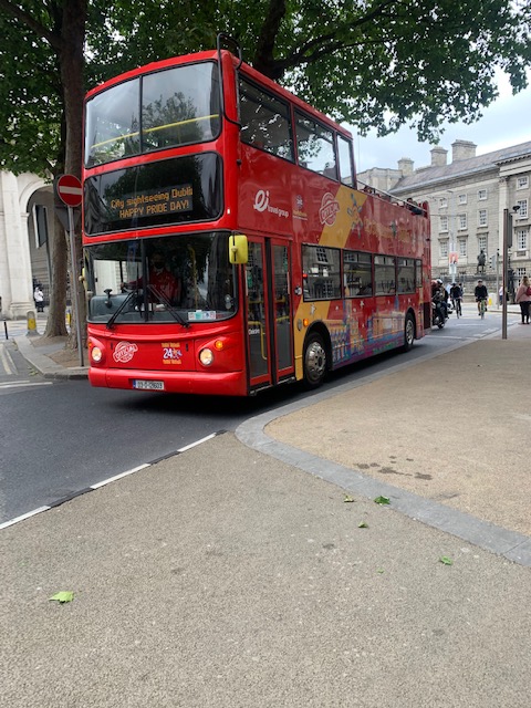 City Sightseeing on the streets of Dublin