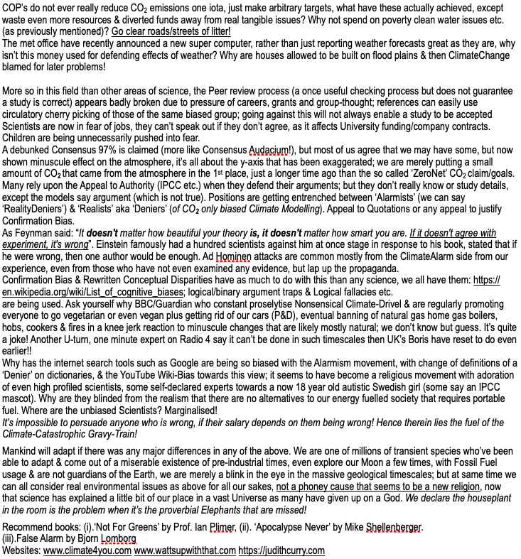 stargrazzer's tweet photo. @XRebellionUK @4billionaires @killthebill_1 @united4BL IMO #XR you are protesting over what is essentially a photosynthesising LifeGiving #TraceGas (0.04%) the source of  Food for most life [6 #CO2 + 6H2O+ sunlight → C6H12O6 + 6O2] complaining about your deluxe lifestyles you'd be better living a stone age life &amp; off the internet🤷. https://t.co/qM5lE2ZSpp
