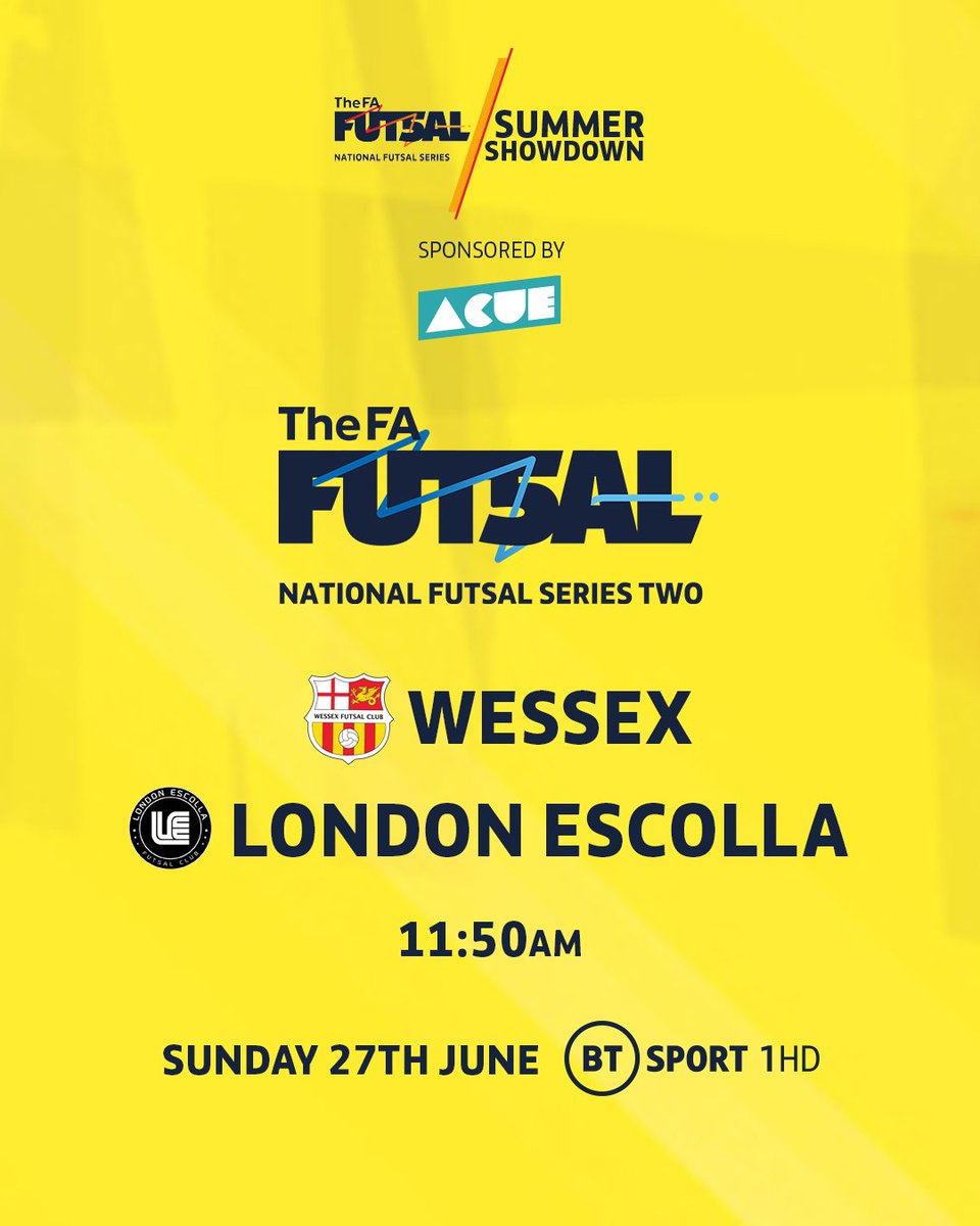 Game 2️⃣ coming up soon!

<a href="/WessexFutsal/">Wessex Futsal Club</a> vs. <a href="/EscollaFutsal/">London Escolla Futsal Club</a> for the NFS Two title!